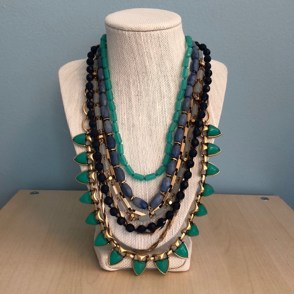 📦 🚚 EVERYTHING MUST GO! NWOT Stella & Dot Sutton Green Stone Necklace